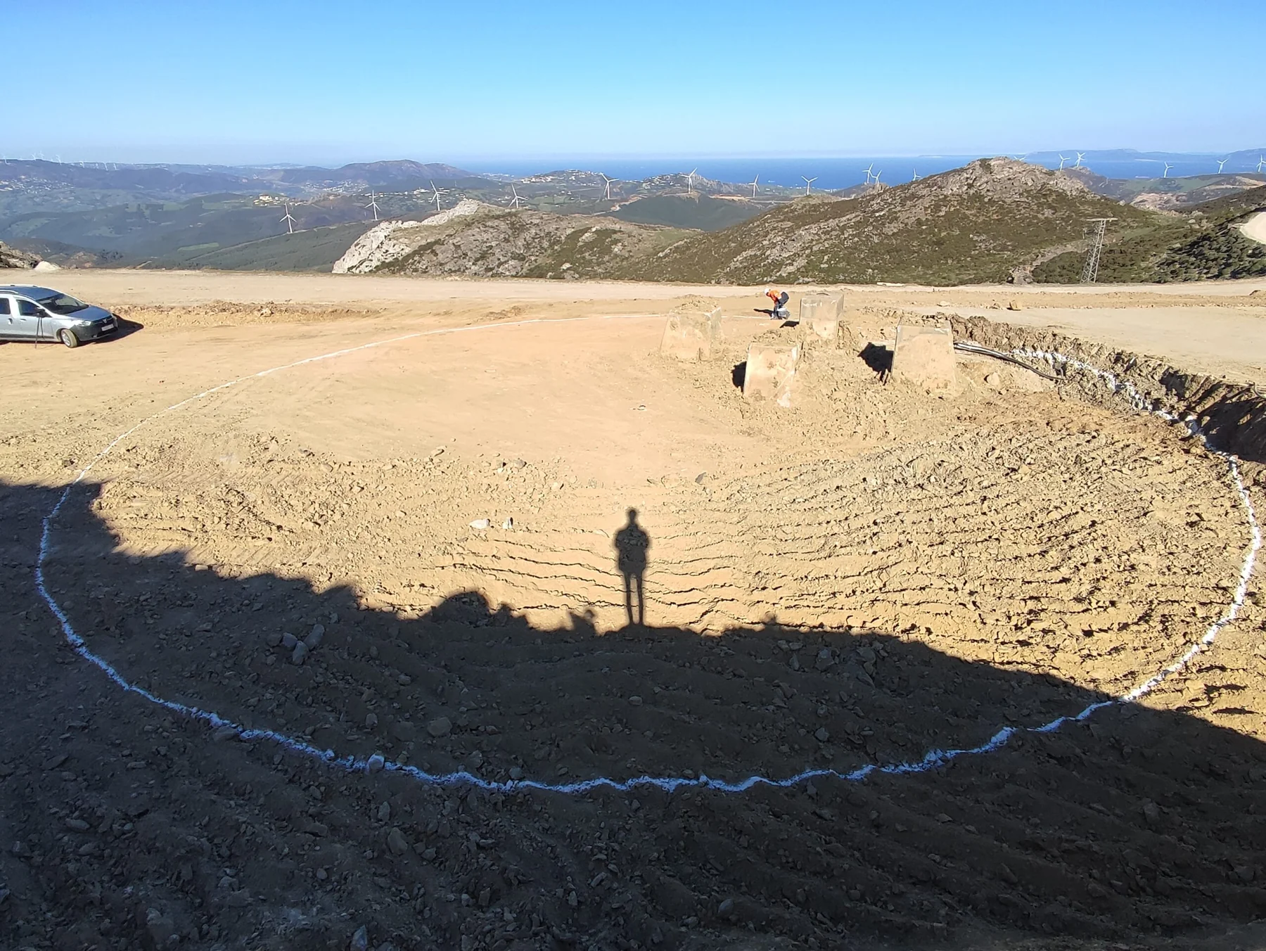 Travaux de mesure et de suivi topographique sur un chantier